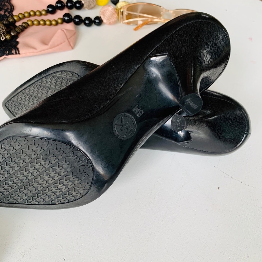 Michael Kors Black Leather Heels - Picture 6 of 7